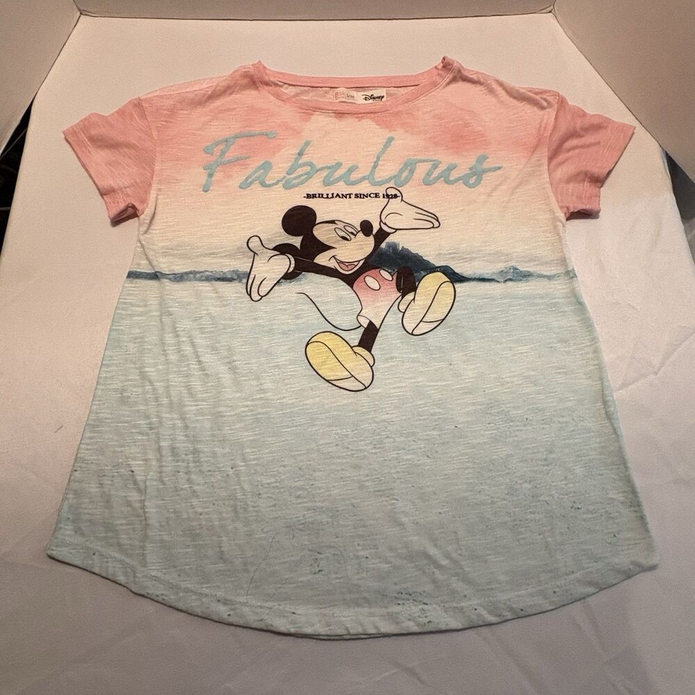 Bershka Disney Women’s Mickey Mouse T-Shirt Size Small Short Sleeve